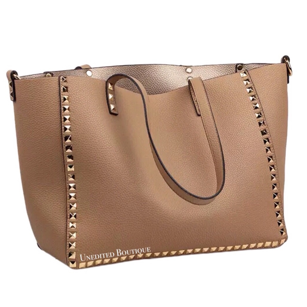 Vegan Leather Tote Handbag